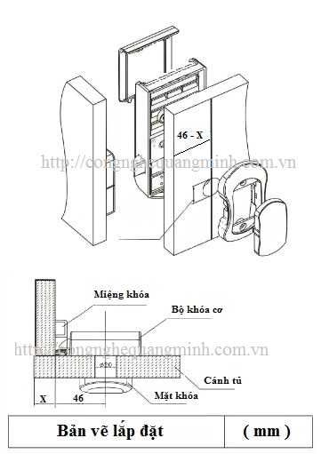 Khóa tủ đồ bể bơi KT85