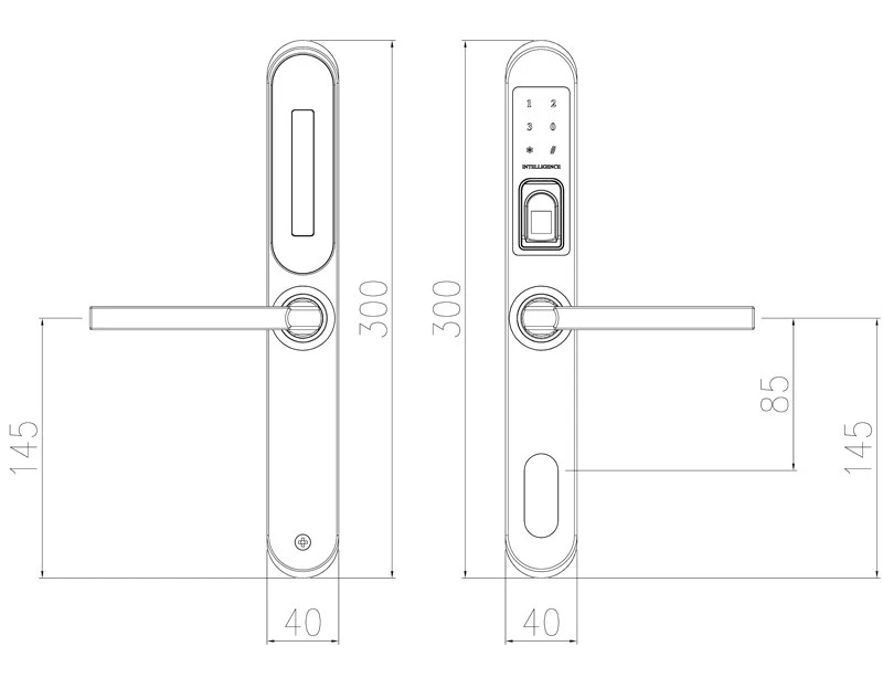 Khóa vân tay cửa nhôm F3368