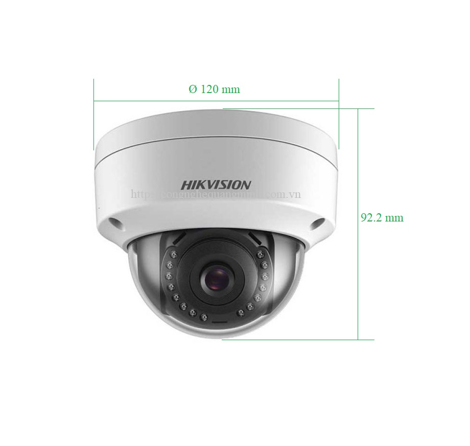 Camera IP Dome 2MP HIKVISION DS-2CD1123G0-IUF ( PoE )