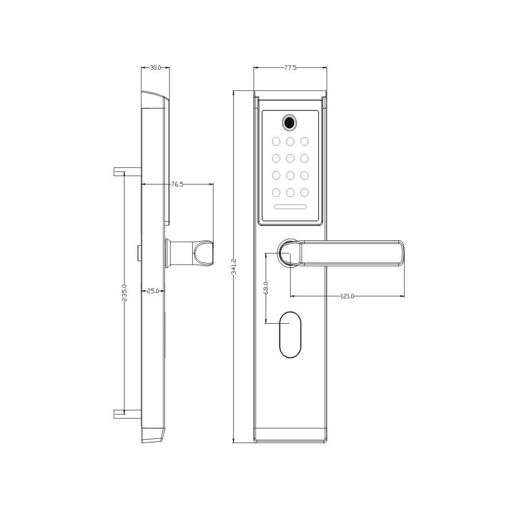 Khóa cửa vân tay F3320