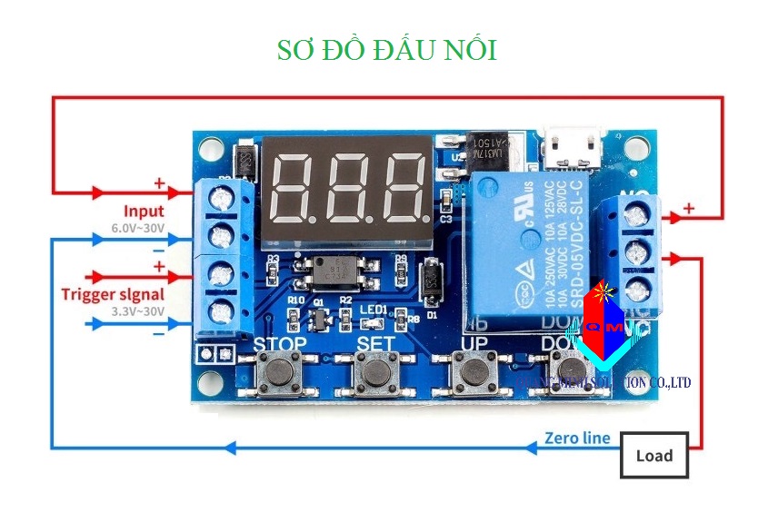 Mạch tạo trễ đóng ngắt chu kỳ JZ-801